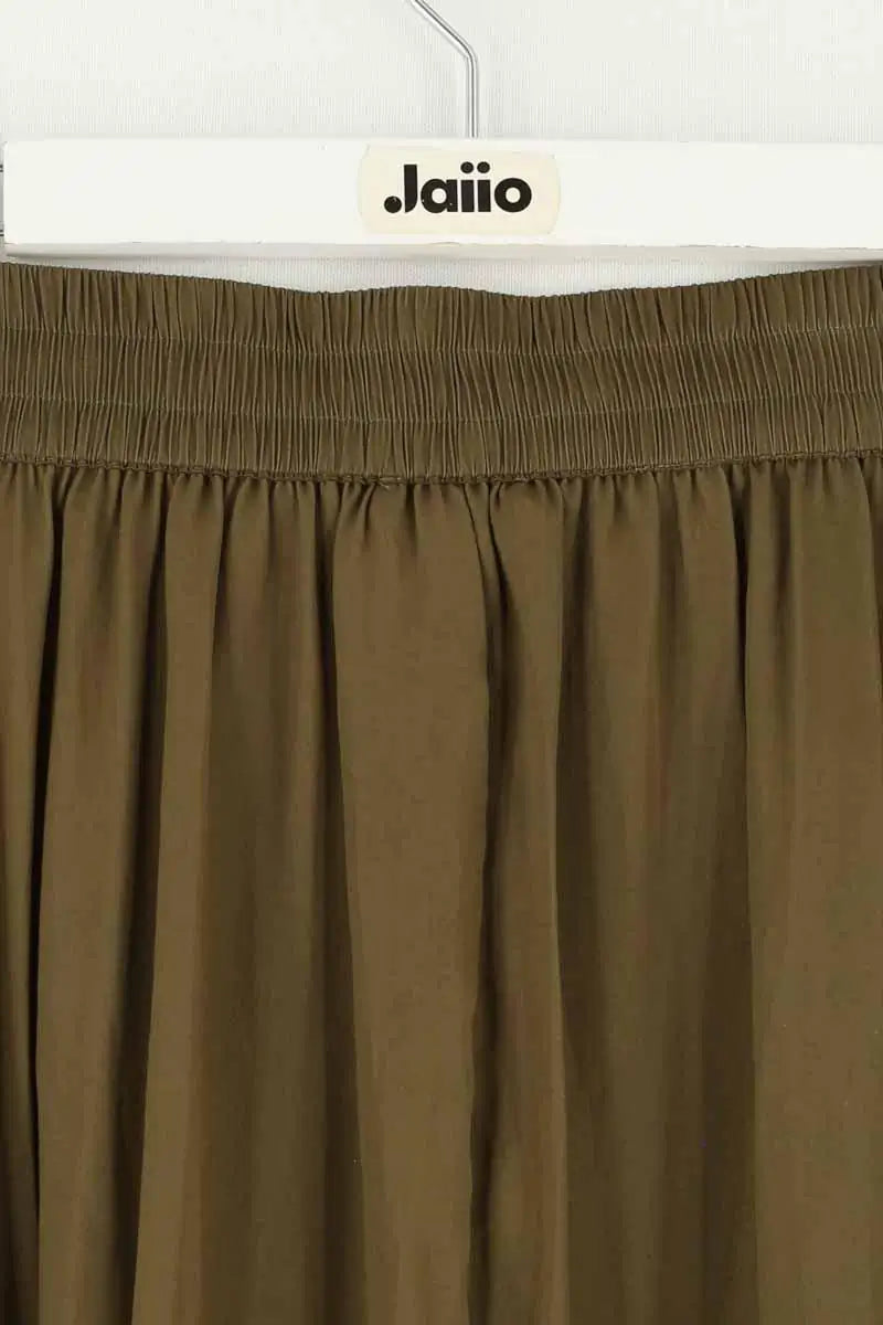 Jupe Maje Kaki en Synthétique