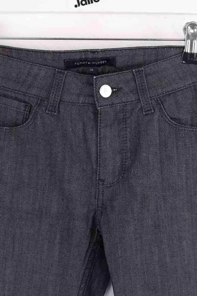 Jean droit Tommy Hilfiger Marine en Coton