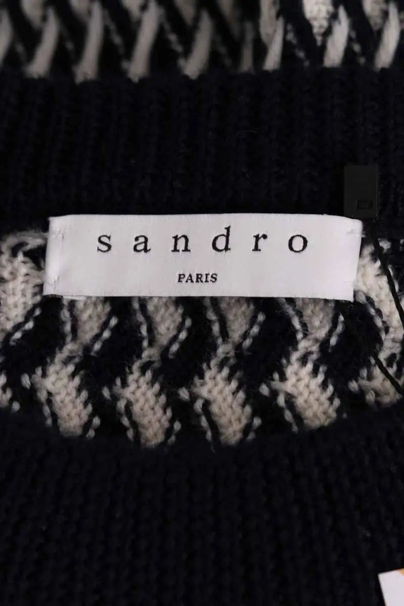 Pull Sandro Blanc en Laine