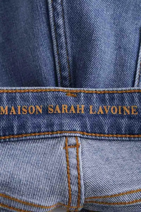 Jean droit Maison Sarah Lavoine Bleu en Coton