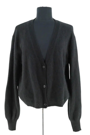 Cardigan From Future Noir en Cachemire, taille L - Seconde Main