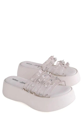 Mules Jean Paul Gaultier Blanc en Caoutchouc