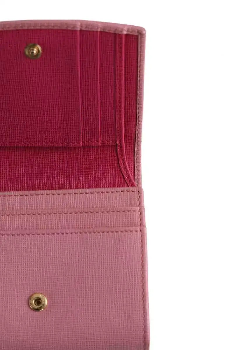 Portefeuille Fendi Rose en Cuir