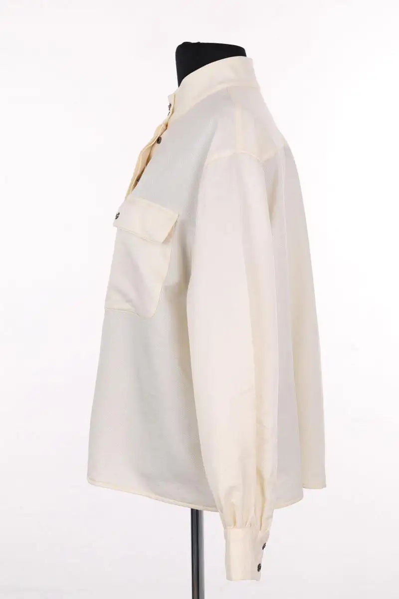 Chemise Soeur Beige en Laine