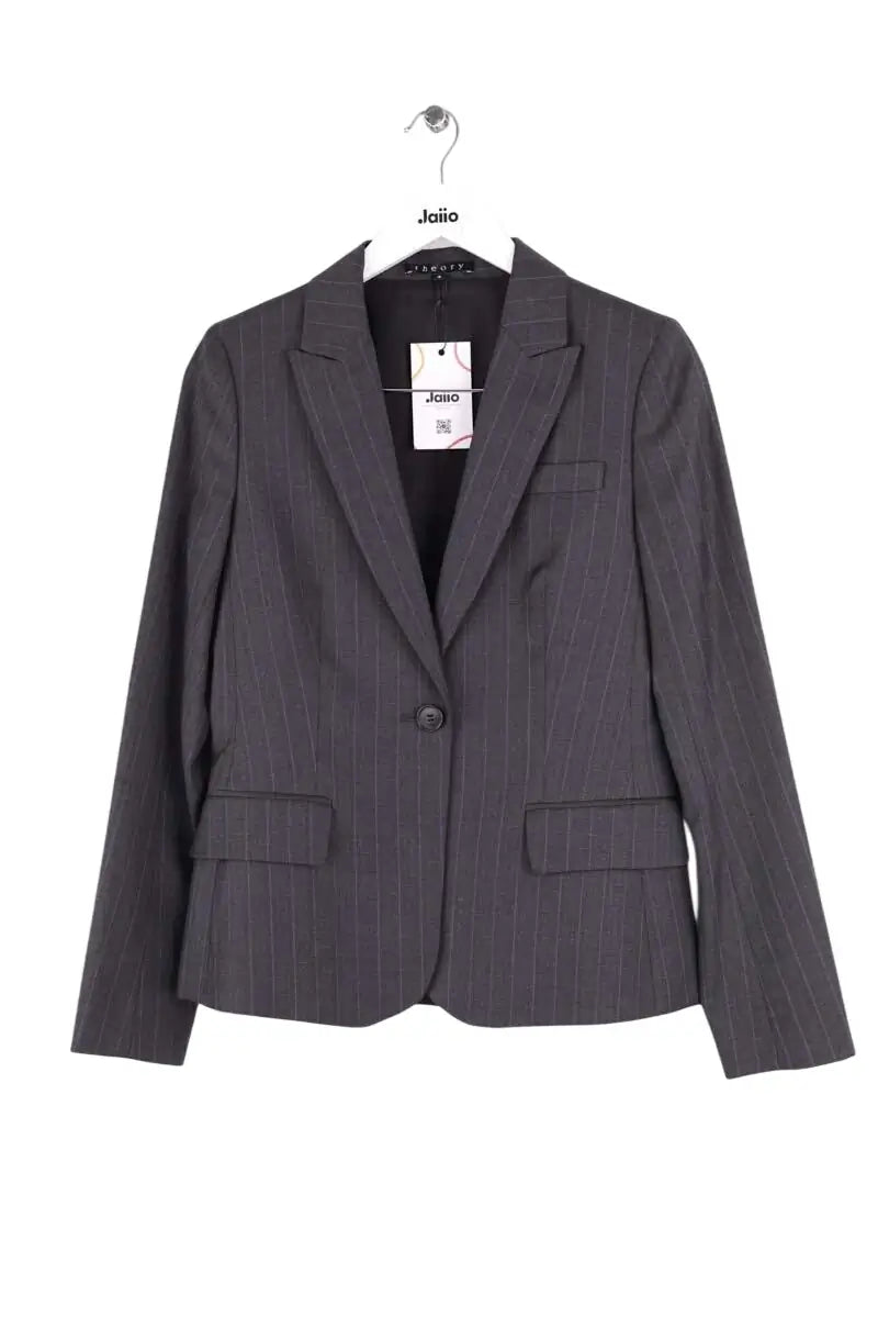 Blazer Theory Anthracite en Laine, taille S - Seconde Main