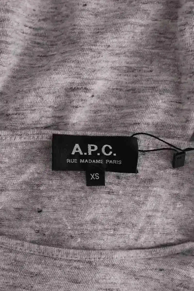 T-shirt APC Gris en Lin