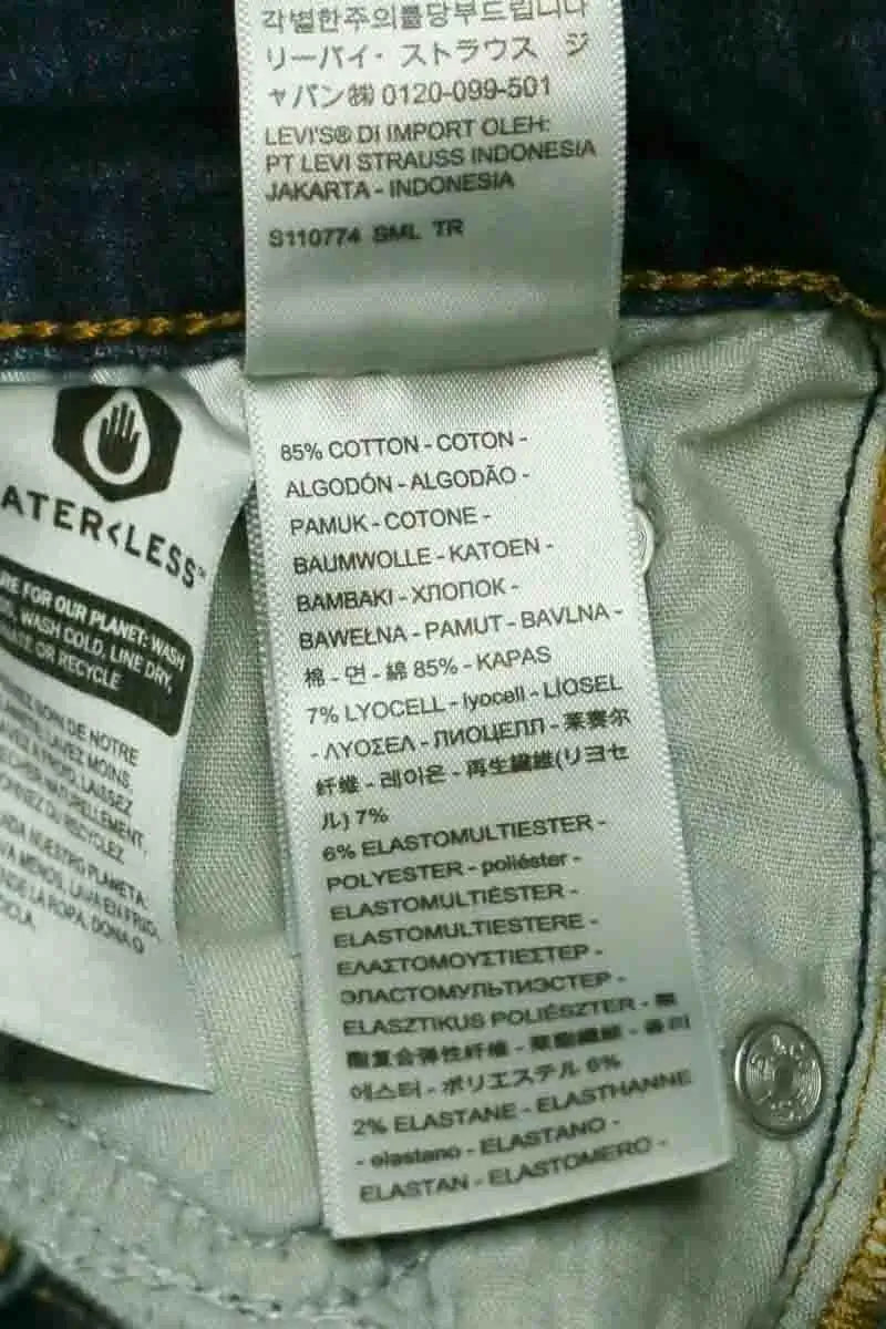 Jean slim W23 L28 Levi's 721 Bleu en Coton