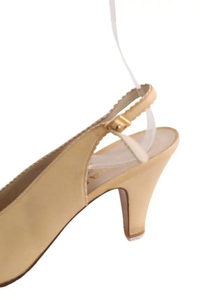 Talons Chanel Beige en Cuir