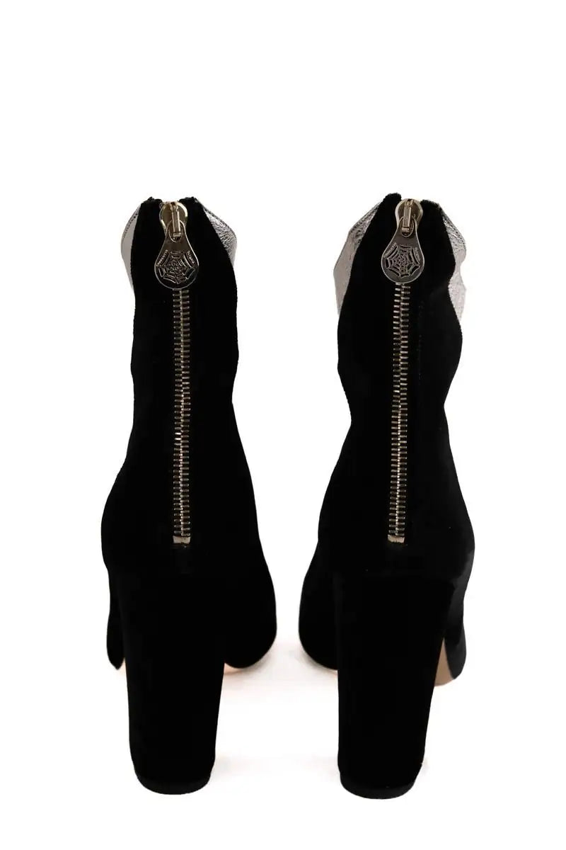 Boots Charlotte Olympia Noir en Velours