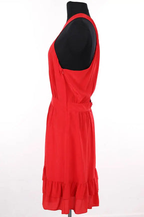 Robe Sézane Rouge en Soie