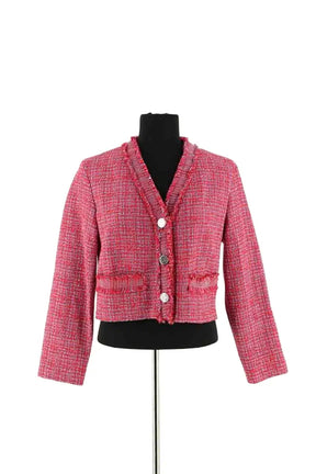 Veste Maje Rose en Coton, taille S - Seconde Main
