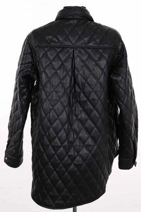 Manteau Maje Noir en Synthétique