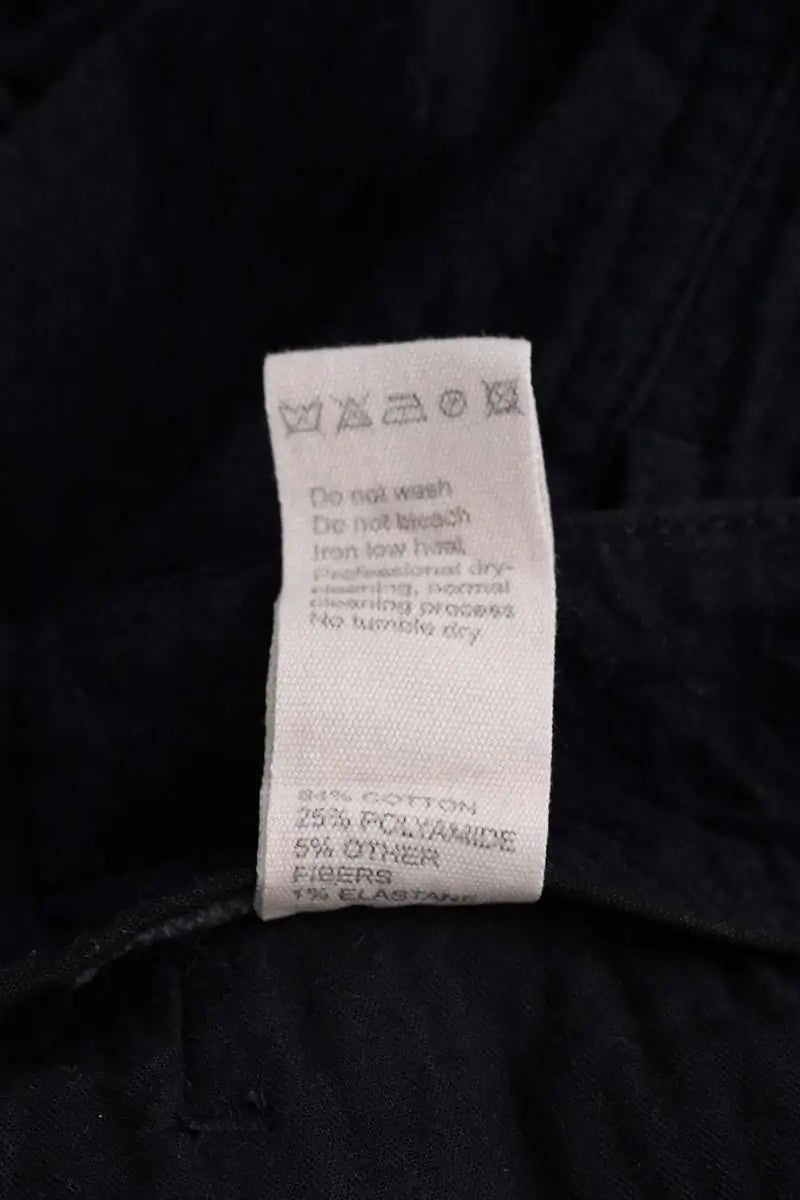 Pantalon large Eat Dust Noir en Coton