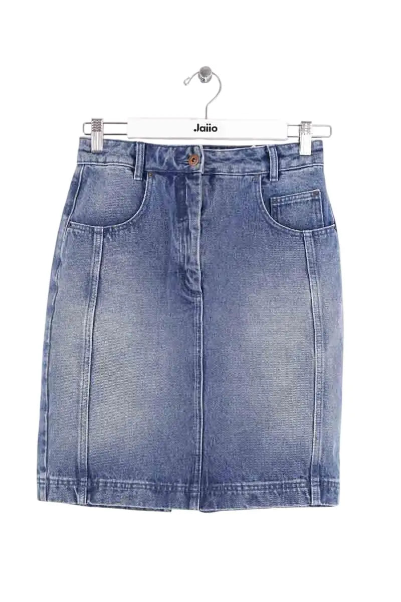 Mini jupe Claudie Pierlot Bleu en Coton, taille S - Seconde Main