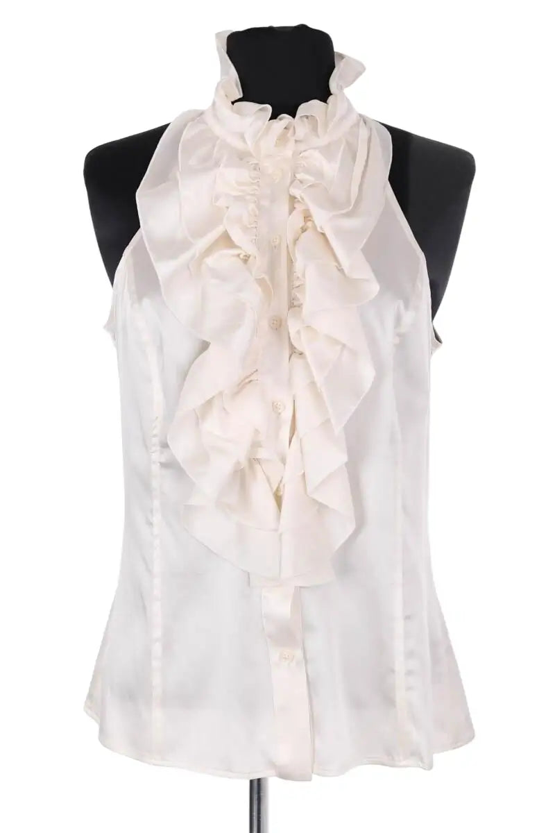 Top sans manche DMN Beige en Synthétique, taille S - Seconde Main