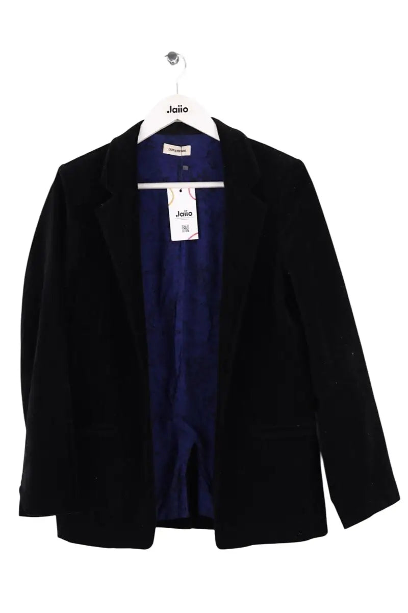 Blazer Zadig & Voltaire Noir en Velours, taille M - Seconde Main