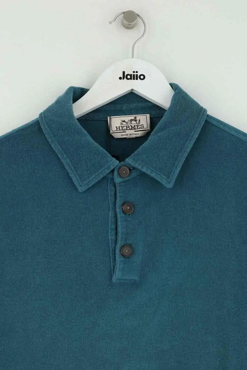 Polo Hermès Bleu en Coton