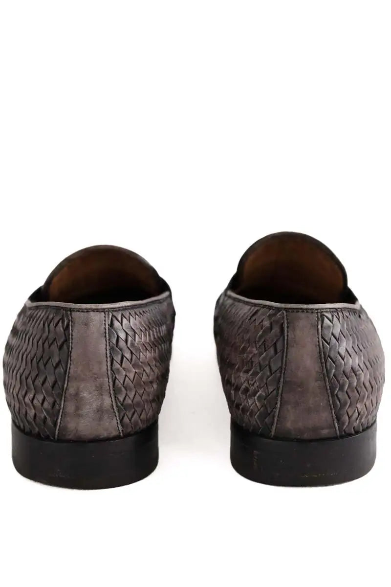 Mocassins Salvatore Ferragamo Gris en Cuir