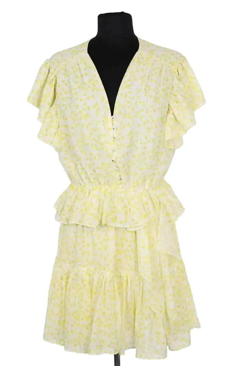 Robe The Kooples Jaune en Synthétique, taille M - Seconde Main