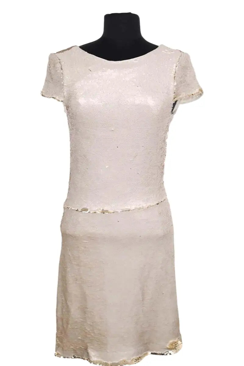 Robe Maje Doré en Synthétique, taille M - Seconde Main