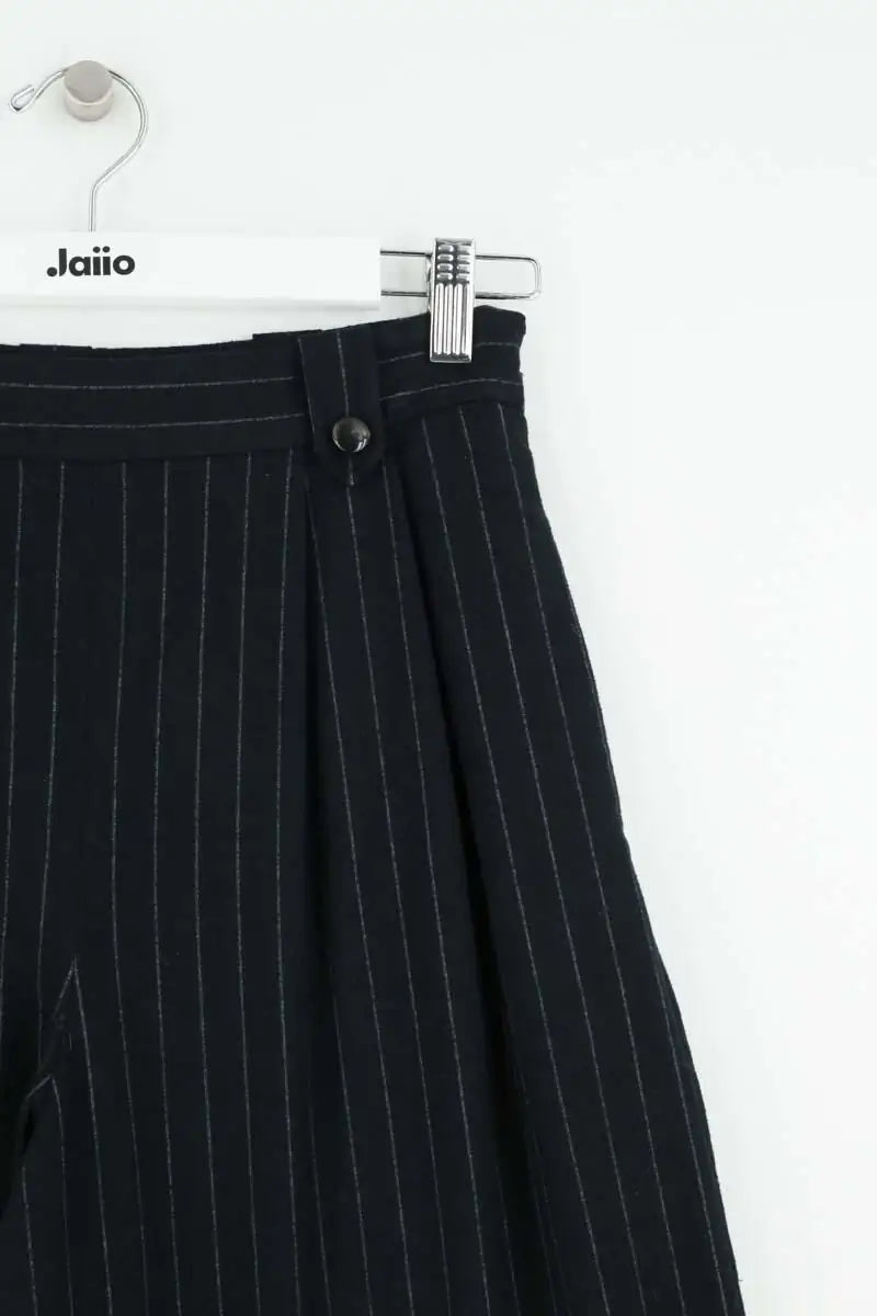 Pantalon large Sézane Bleu en Laine