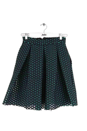 Jupe Maje Vert en Synthétique, taille S - Seconde Main