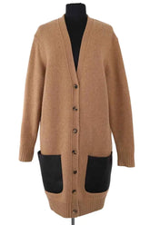 Cardigan Celine Camel en Laine, taille XS - Seconde Main