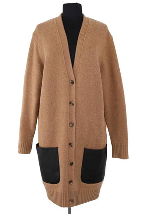 Cardigan Celine Camel en Laine, taille XS - Seconde Main