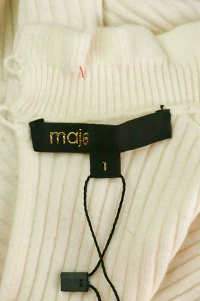 Pull Maje Blanc en Synthétique