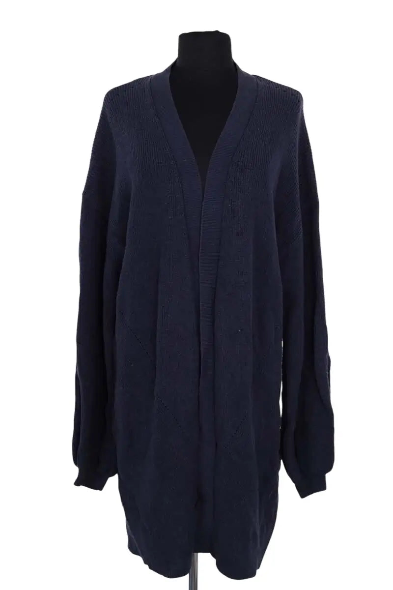 Gilet Tommy Hilfiger Marine en Coton, taille L - Seconde Main