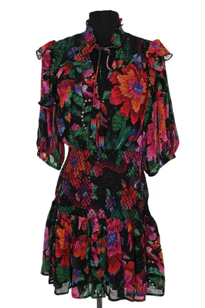 Robe Farm Rio Multicolore en Synthétique, taille XS - Seconde Main