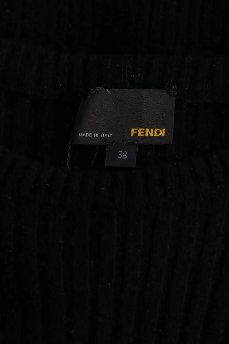 Robe Fendi Noir en Cachemire