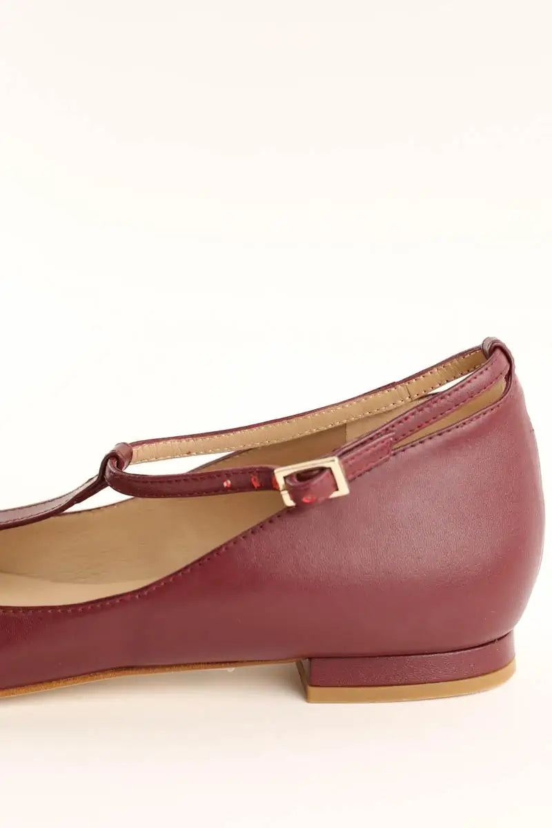 Ballerines LK Bennett Minna Bordeaux en Cuir