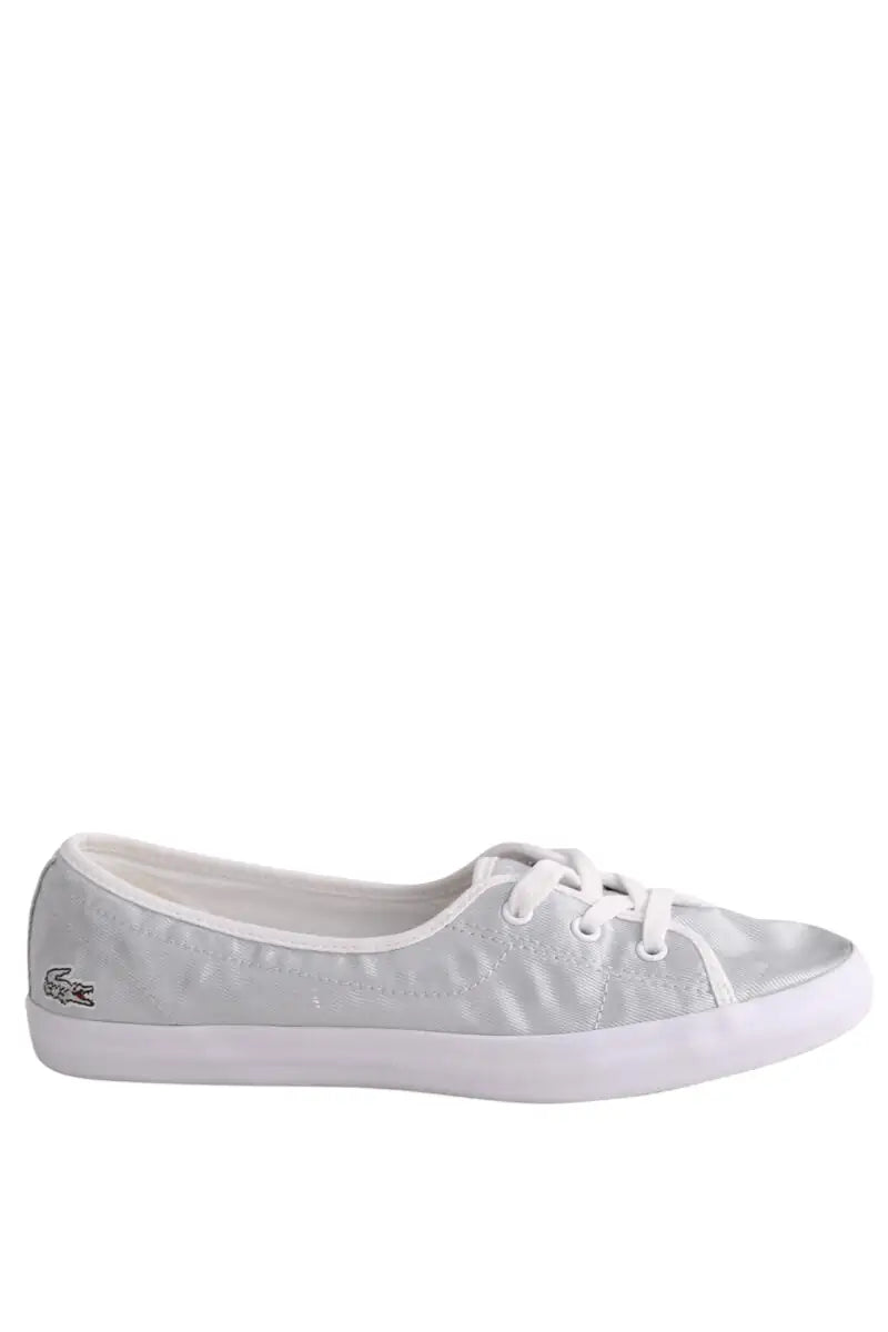 Ballerines Lacoste Gris en Tissu, taille 38 - Seconde Main