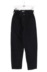 Jean droit Ba&Sh Noir en Coton, taille XS - Seconde Main