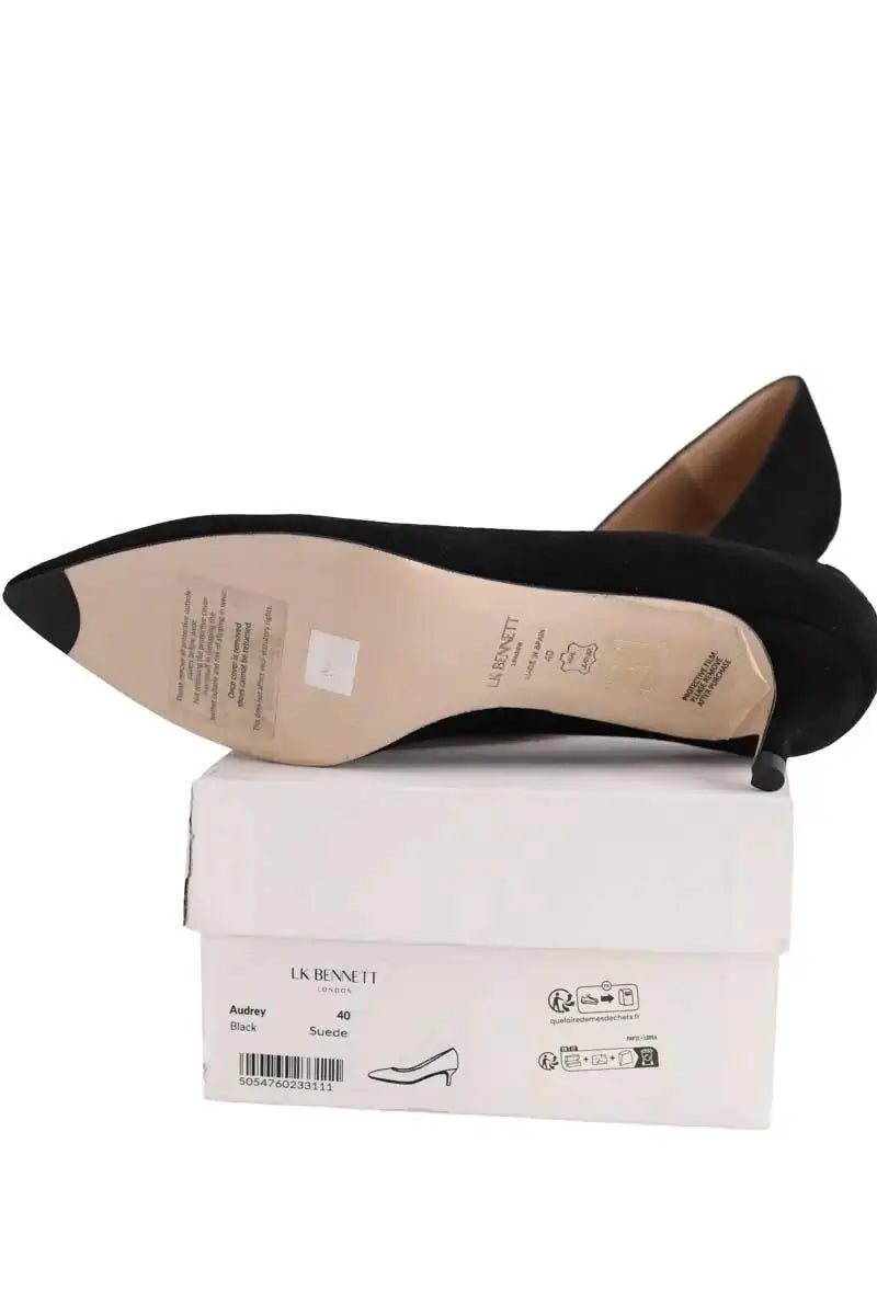 Talons LK Bennett Audrey Noir en Daim