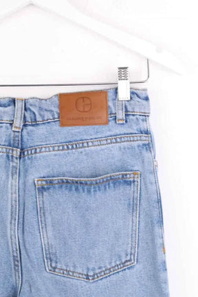 Jean large Claudie Pierlot Bleu en Coton