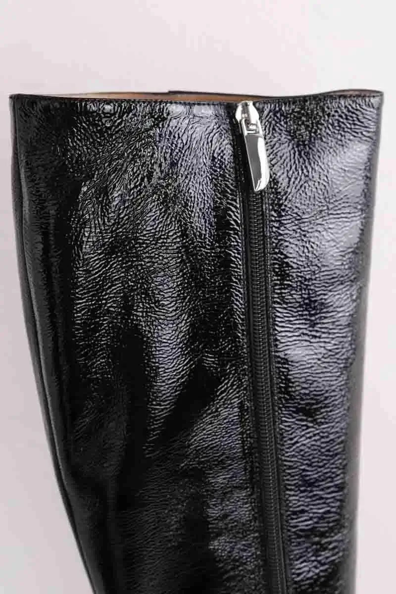Bottes LK Bennett Gigi Noir en Cuir verni