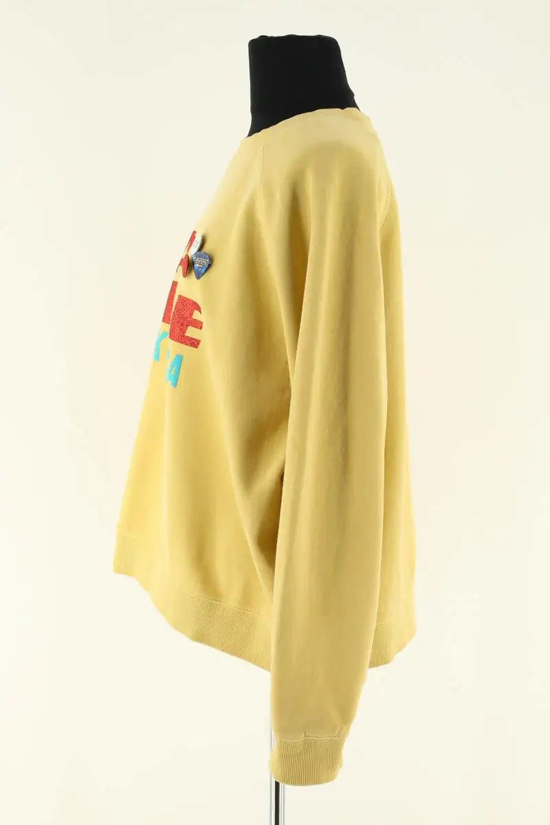 Sweatshirt Newtone Jaune en Coton