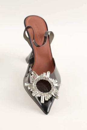 Talons Amina Muaddi Begum Noir