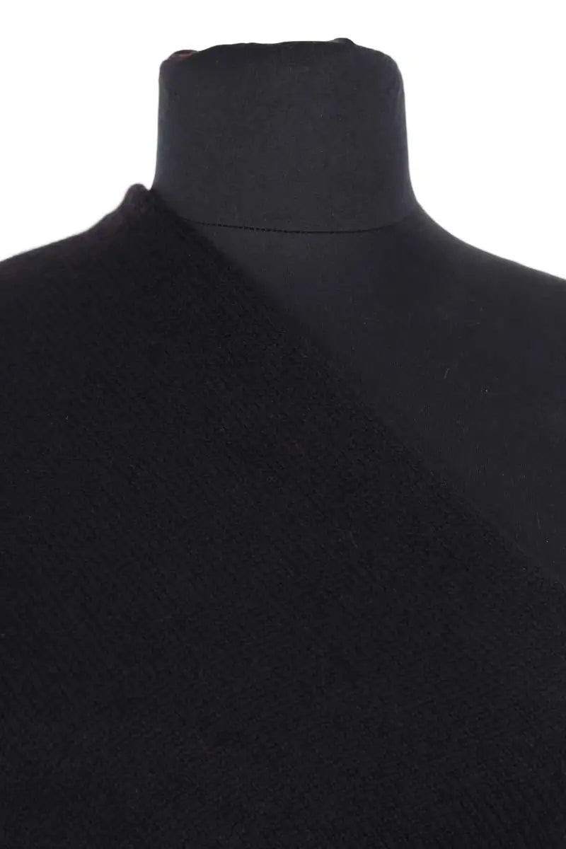 Poncho large Eric Bompard Noir en Cachemire