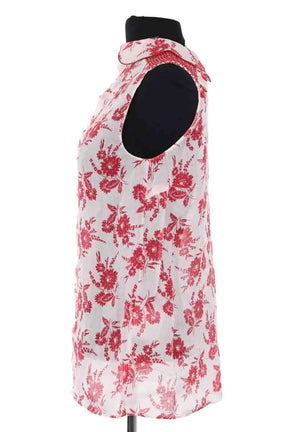 Top sans manche Miu Miu Rouge en Coton