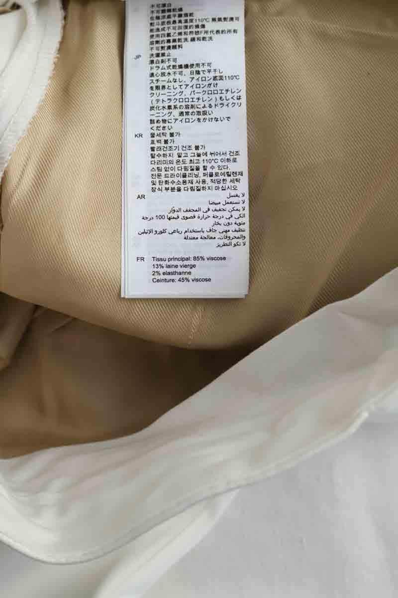 Pantalon droit Sandro  Blanc