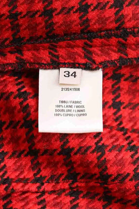 Bermuda Alexandre Vauthier Rouge en Laine