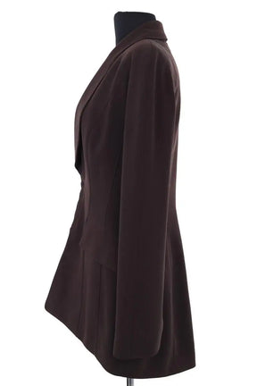 Veste Mugler Marron en Synthétique