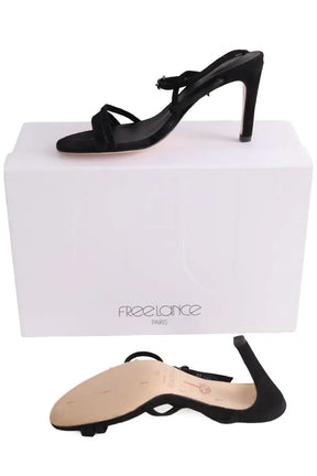 Talons Free Lance Noir en Daim