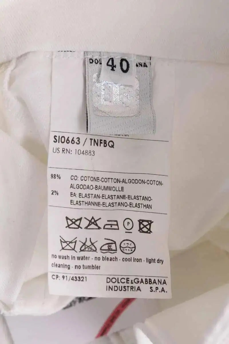 Jupe Dolce & Gabbana Blanc en Coton