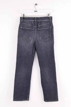 Jean droit Closed Anthracite en Coton