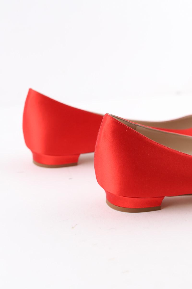 Ballerines Manolo Blahnik Hangisi Rouge