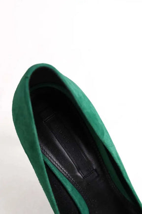 Talons Hugo Boss Vert en Daim